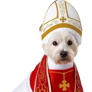 Holy Hound Pet Pope Costume Size M